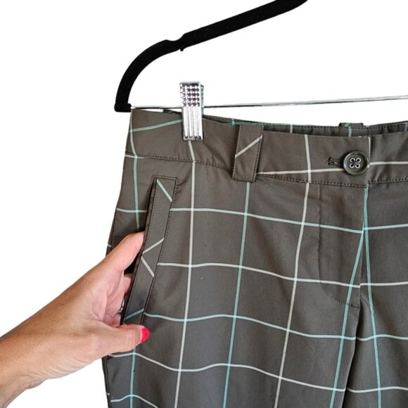 Nike Golf grey checkered grey pants size 6 - Picture 3 of 10